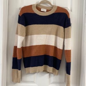 Multi color plush sweater